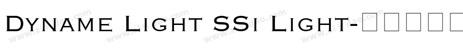 Dyname Light SSi Light字体转换
